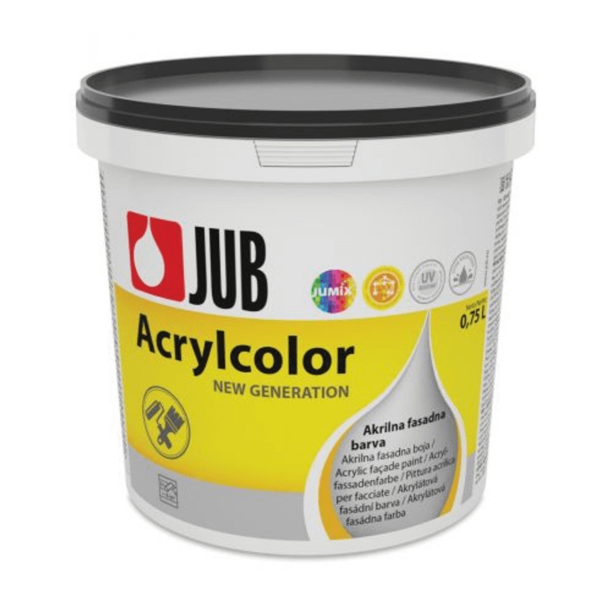 JUB Fasadna boja ACRYLCOLOR 1001 bijela 0,75l