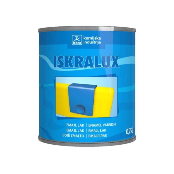 Iskralux emajl bijeli sjajni 0,75l