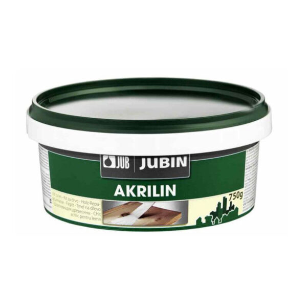 JUBIN Akrilin kit za drvo bijeli 750g