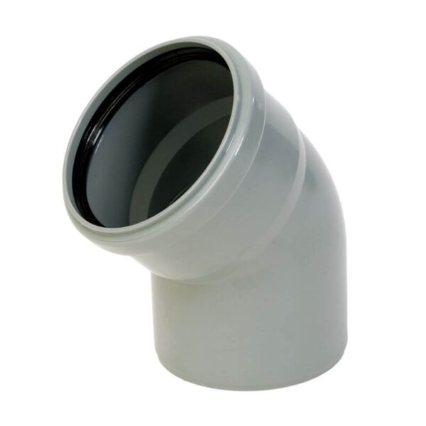 PP koljeno 125mm 45°