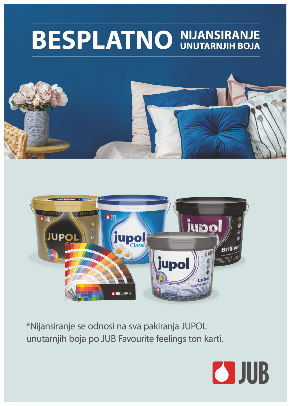 JUB Akcija besplatno nijansiranje unutarnjih boja