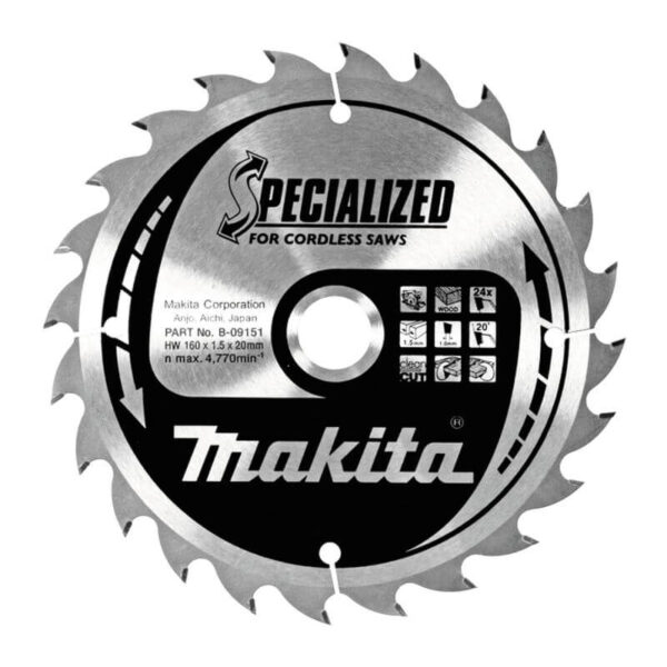 Kružni ist 160x20x24Z za drvo SC MAKITA