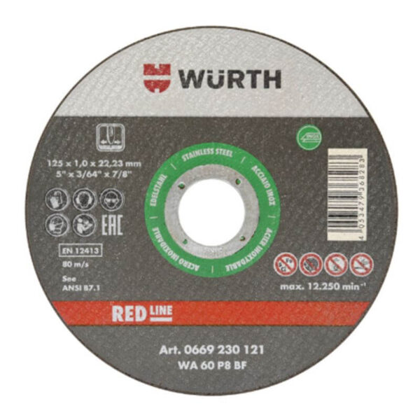 Rezna ploča za inox 125x1mm WÜRTH