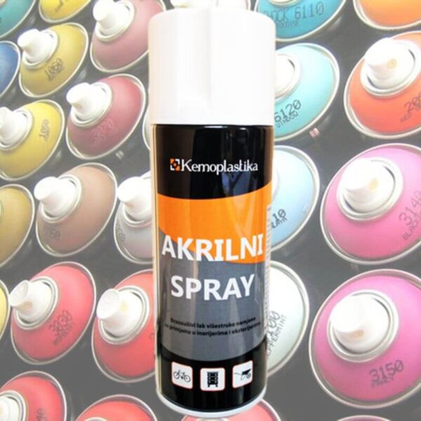 Akrilni sprej crni mat RAL9005 400ml