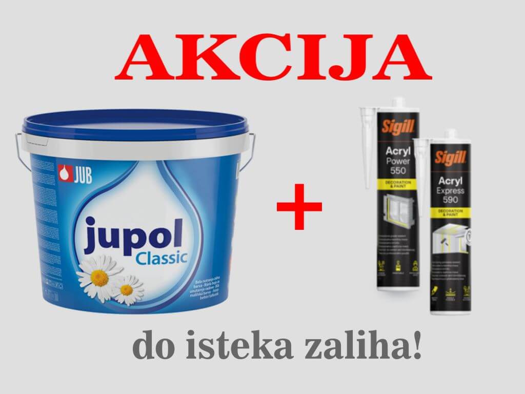 Akcija Jupol Classic 15l + Sigill Acryl