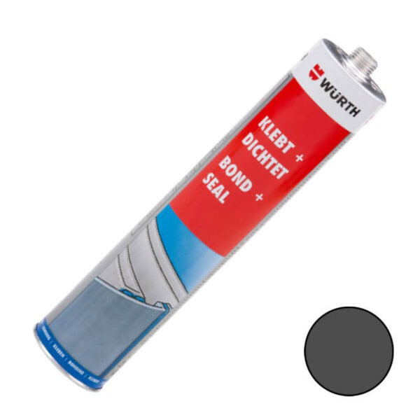 Ljepilo+brtvilo K+D antracit 300ml WÜRTH