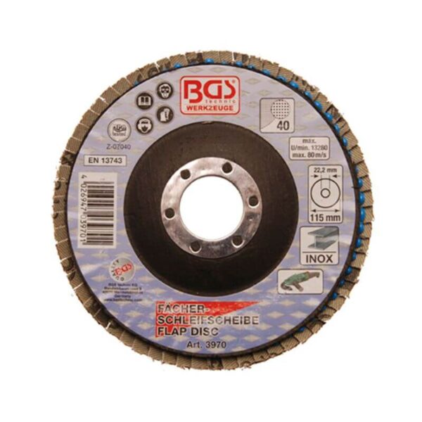 Lamelasti brusni disk 115mm za inox k40